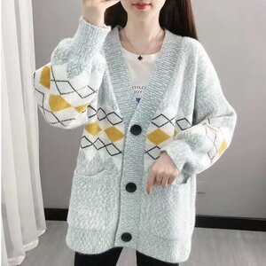 羊毛针织开衫中长款早春2024新款女士外搭毛衣外套披肩春秋羊绒衫图片