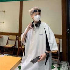 潮牌短袖t恤男士2024夏季新款宽松圆领上衣潮HT135P36，男装T恤，星座1116-2