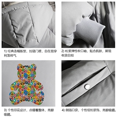 MY16222-P100加厚加绒连帽衣男大码服男面包服男网格挂拍，男装棉衣，电商A040A