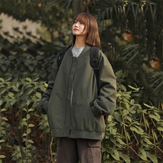 ！815A-MJ78032-60特2025秋季棒球领上衣外套宽松休闲夹克女，男装夹克，星座815A