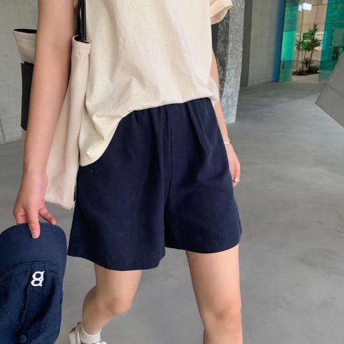 【现货】天丝亚麻纯色简约短裤巨好穿,女装,海维恩