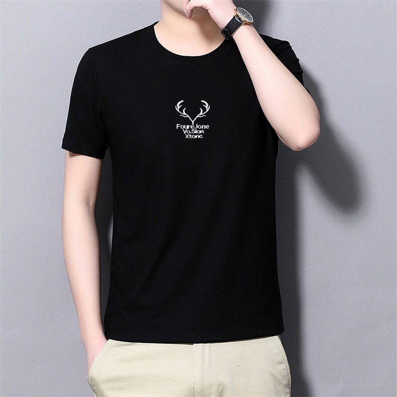 2022好货夏季T恤纯色短袖t恤男外套男POLO衫男汗衫男印花体恤男，男装T恤，电商B212（原钱塘6029）
