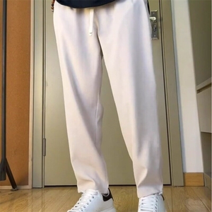 夏季新款垂感西裤男简约设计垂感休闲裤男士直筒裤微锥百搭长裤图片