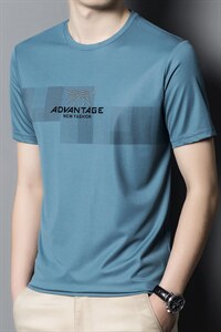 短袖t恤男中年人圆领2023夏季新款商务休闲刺绣宽松男装polo衫图片