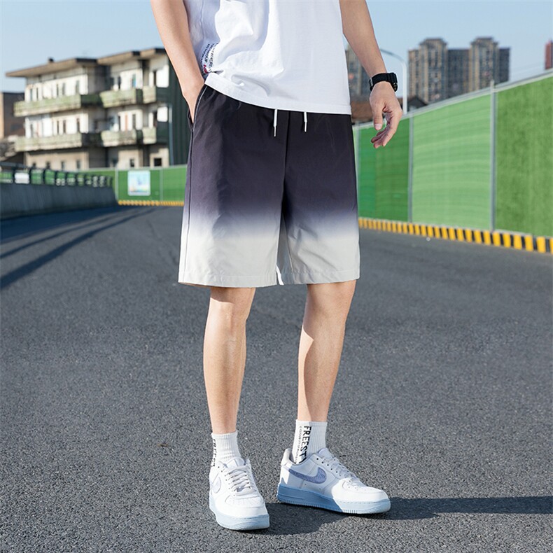 夏季新款渐变五分裤嘻哈青少年街头短裤男A305-KX2058-P25图片