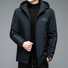 2023冬季新款中年羽绒服休闲连帽男士常规冬装外套男HB21181-P230，男装羽绒服，电商B212（原钱塘6029）