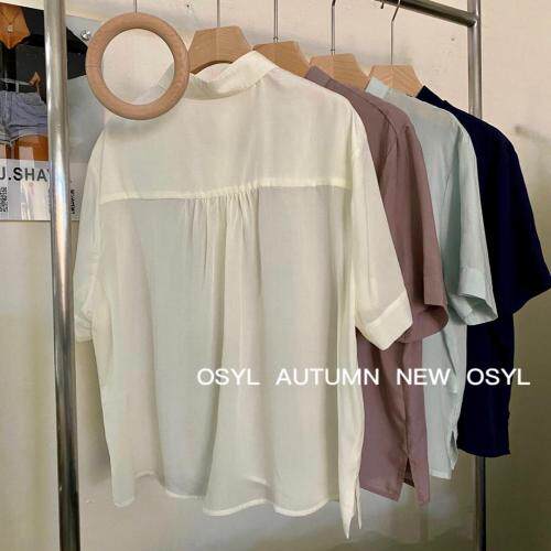 韩版净色短衬衫，女装衬衫，晶晶