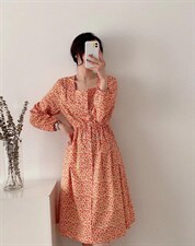 【现货】2022早春新款文襟碎花连衣裙，女装连衣裙，FMV(1F)