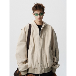 706-LK8357-P95  现货 秋季男士解构座山雕外套男士帆布水洗夹克图片