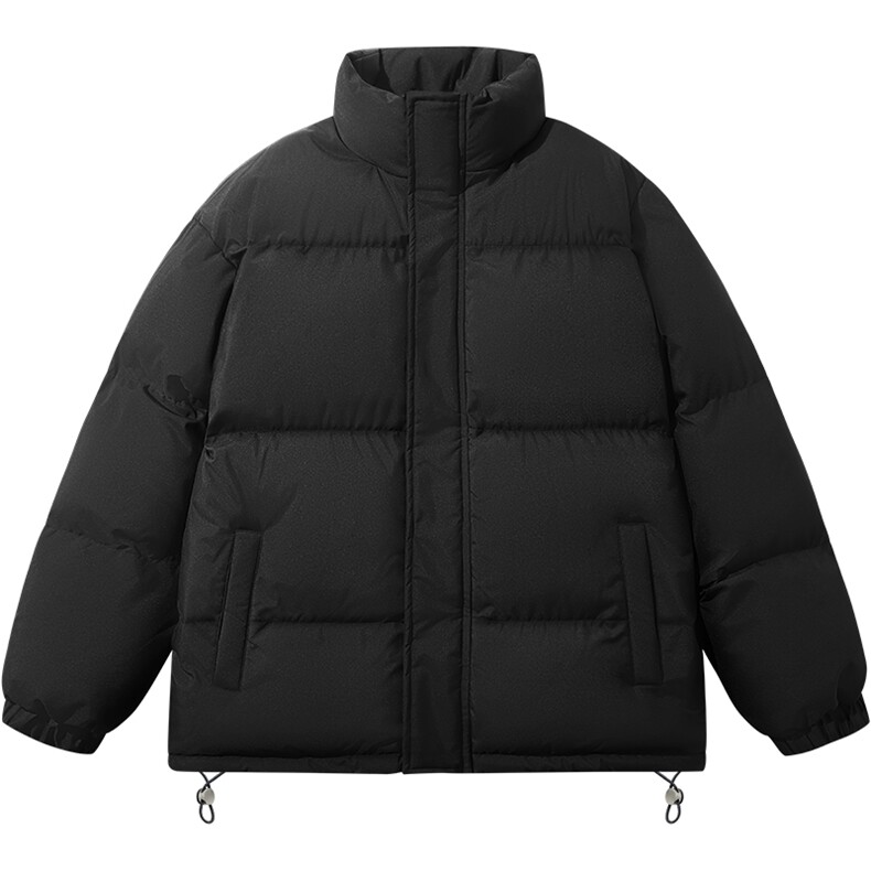 抖音得物2025新款立领棉衣纯色情侣款保暖棉衣面包服35332-P55,男装棉衣,星座717