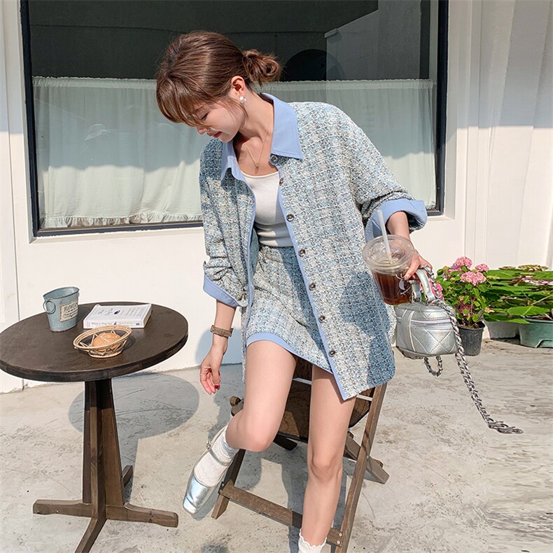 26春大货两件套(衬衫+短裙)2D001-6632-P165-K248,女装套装/套裙,2D001