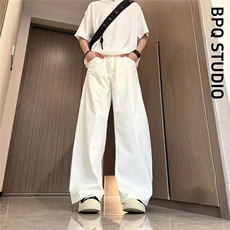 1506-1/KK4461/P40美式斜切休闲裤子男冬季潮牌高街弯刀阔腿长裤，男装休闲裤，星座1506-1