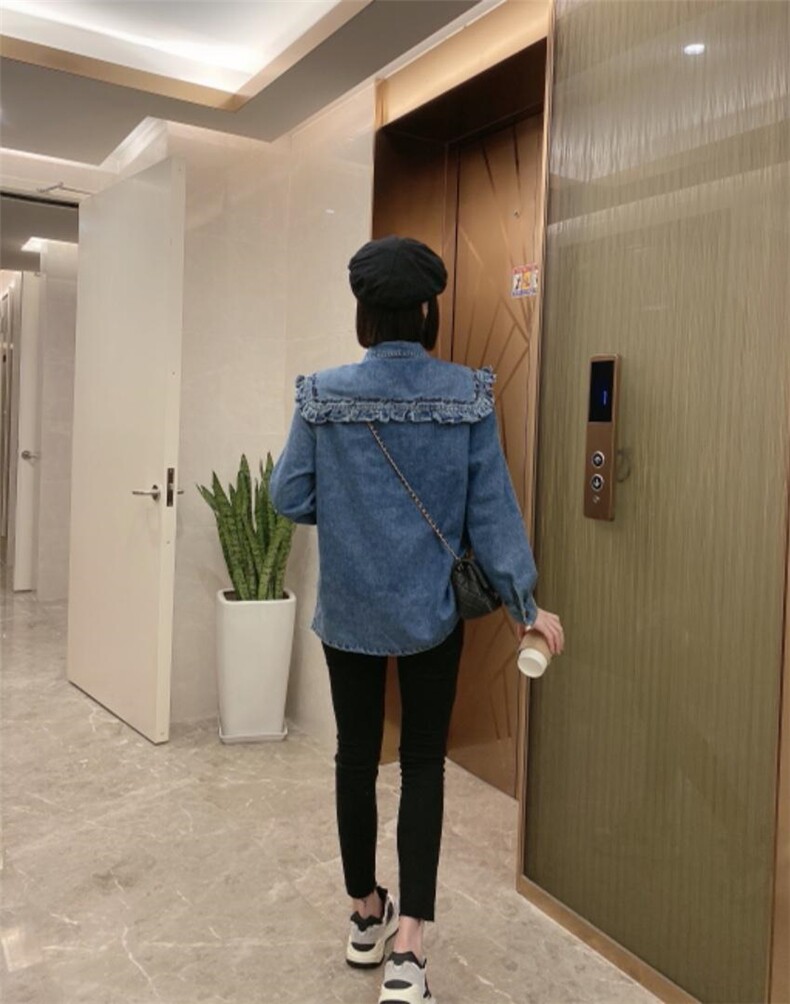 牛仔衬衫，女装衬衫，美惠百合