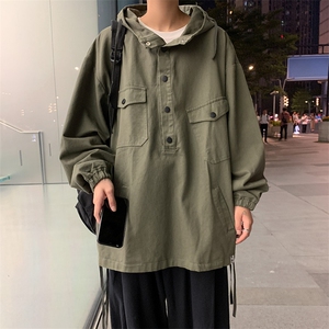 工装外套男士连帽韩版潮流秋季夹克痞帅ins港风百搭潮WT8813-p55图片