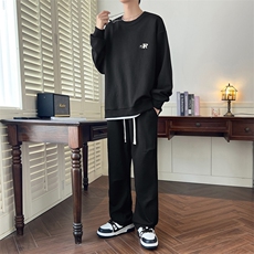 春季新款现货情侣套装男DSA157B-TZ5865-P80，男装休闲套装，电商A157B