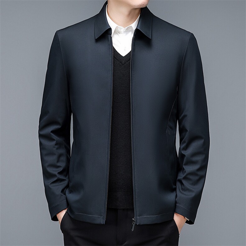 CXY219钱塘2020-2中年男士商务休闲百搭翻领简约冬季羽绒服P182图片