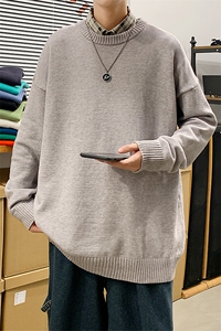 主推现货毛衣男圆领纯色休闲量大有差价A161-2-M001-P35图片