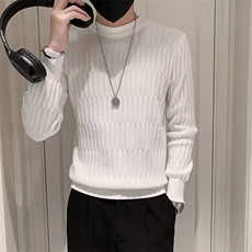 高级感毛衣男士潮牌长袖打底衫秋冬季内搭2024新款痞帅S555-P48，男装针织衫/毛衣，星座1109-3