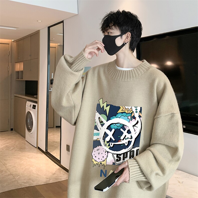 半高领毛衣男士大码针织衫男毛线衣男M18275-P45加绒款-P65,男装针织衫/毛衣,电商A040