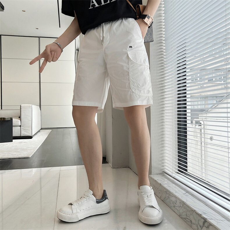 夏季新款5五裤短裤子男士薄款韩版潮流弹力四分休闲修身中裤马裤，男装牛仔裤，电商A327
