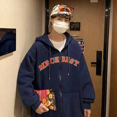 胸前贴布刺绣开衫卫衣休闲百搭男女外套ZW15-薄款P55加绒P60控68，女装短外套，星座1408-1