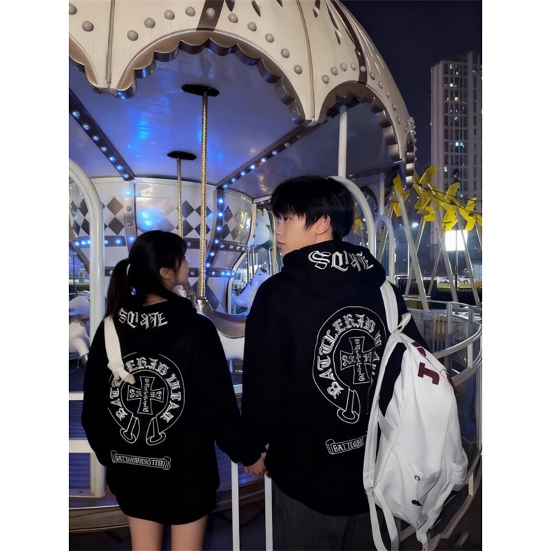 DD08常规-p55加绒-p60克罗心卫衣,男装卫衣,电商B323A