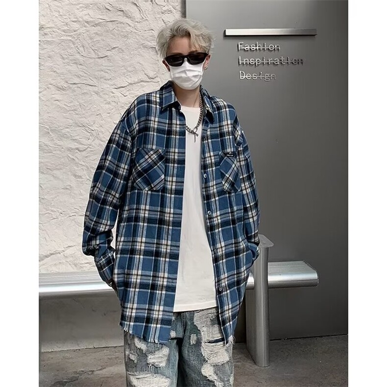 男春季新款长袖衬衫外套E2217P40,男装衬衫,星座1116-2