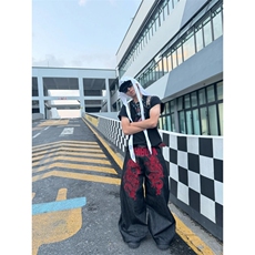 【现货】美式高街重工红龙刺绣工装牛仔裤Y7082P52，男装牛仔裤，星座1112-1