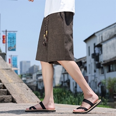 2025夏季新款男装风新中式手编腰绳串珠透气短裤DK188-P50，男装牛仔裤，电商B277(原6028)