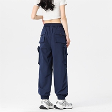 户外束脚冲锋裤女夏季宽松休闲裤登山纽扣工装裤A406K3505特P58，男装休闲裤，星座309（原A406）