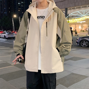 秋季新款二开宽松夹克男撞色冲锋衣外套DSA157B-JK7839-特P65图片