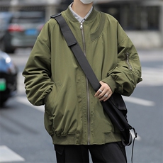 现货春季新款美式潮牌棒球服外套男复古宽松飞行员夹克W7664-P58，男装夹克，星座512-4