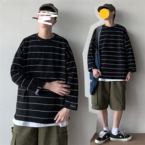 【】A003-T717-P40夏装条纹港风时尚T恤 几物图片