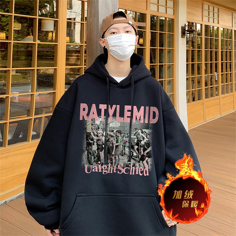 500克重磅秋冬美式加绒加厚卫衣外套DL1573常规特P35加绒特40,男装卫衣,电商A486