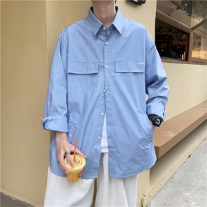 长袖衬衫春款男港风潮流C2001P34图片