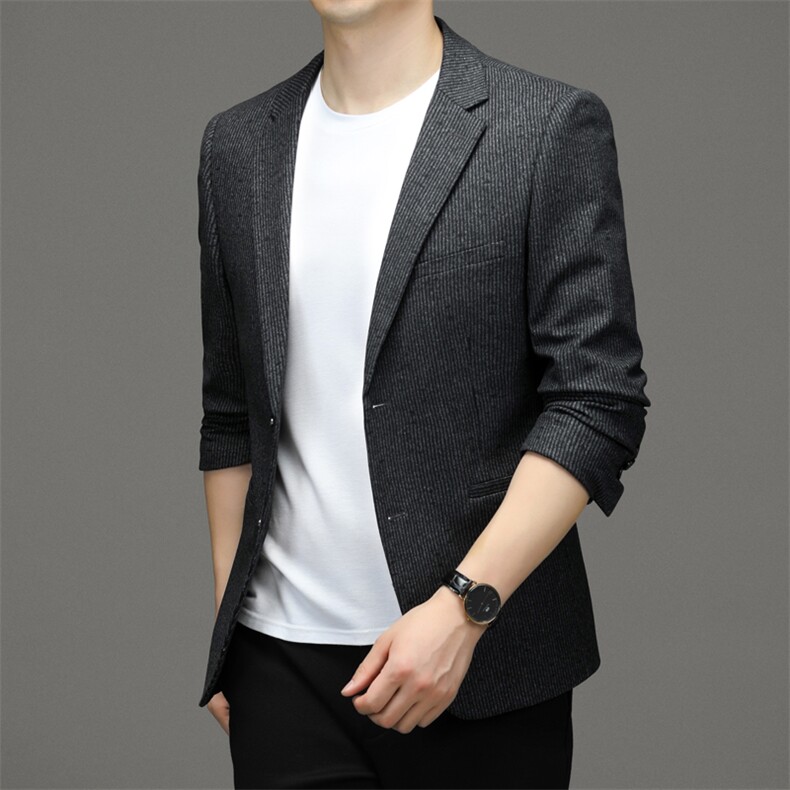 M3370-1钱塘2020-2秋季中年男士修身西服商务休闲百搭外套P142,男装西服,钱塘207-2