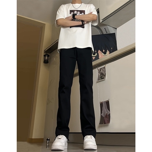 现货主推 弹力渐变大码直筒微喇毛边牛仔裤 K860-K861-K866-P50图片
