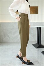 秋冬新款现货，休闲白搭小脚卷边西裤显瘦款，其它，艺尚丽人