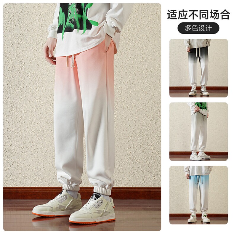 新款裤休闲男士运动韩版外穿宽松百搭潮牌长裤子男A068-2880-P45，男装休闲裤，电商A068