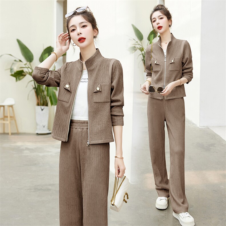 欧货休闲运动套装女春秋2025年新款气质减龄高级感时尚炸街两件套,女装套装/套裙,伊仟回