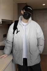 特批P70无差价冬新痞帅渐变色棉服男士时尚防风保暖棉衣外套M2917，男装棉衣，电商A001