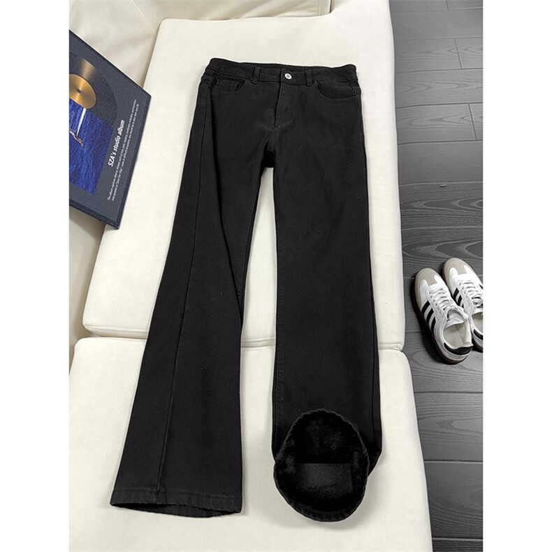 B221美式高街微喇弹力牛仔裤 LK24222-特P30控59 加绒P40 控79图片