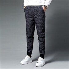 AL806男式冬季新款时尚羽绒裤修身百搭加绒加厚保暖休闲裤P145，男装棉裤，电商B360
