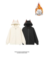 2024冬季新款港风白底大码加绒连帽卫衣M-5XHW241017-特P55，男装卫衣，电商A022