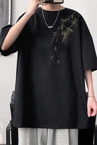 230g重磅纯棉短袖t恤男大码半袖半截袖 DX17382-P20图片