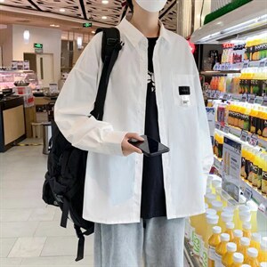 长袖衬衫春款男港风潮流K8902P30图片
