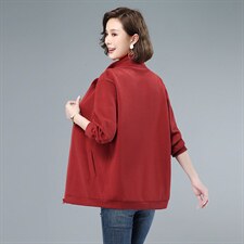 长期大货现货，2024年春秋季新款休闲印花字母开衫卫衣,女装卫衣/绒衫,涵誉