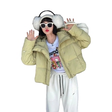2024冬装新款时尚潮流羽绒服（白鸭绒）充绒量90%，女装羽绒服，曼琳思菲