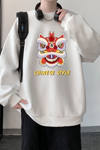 圆领卫衣男大码加厚加绒长袖t恤男S6185-P28 加绒款-P33图片
