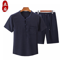 深蓝上衣+深蓝短裤